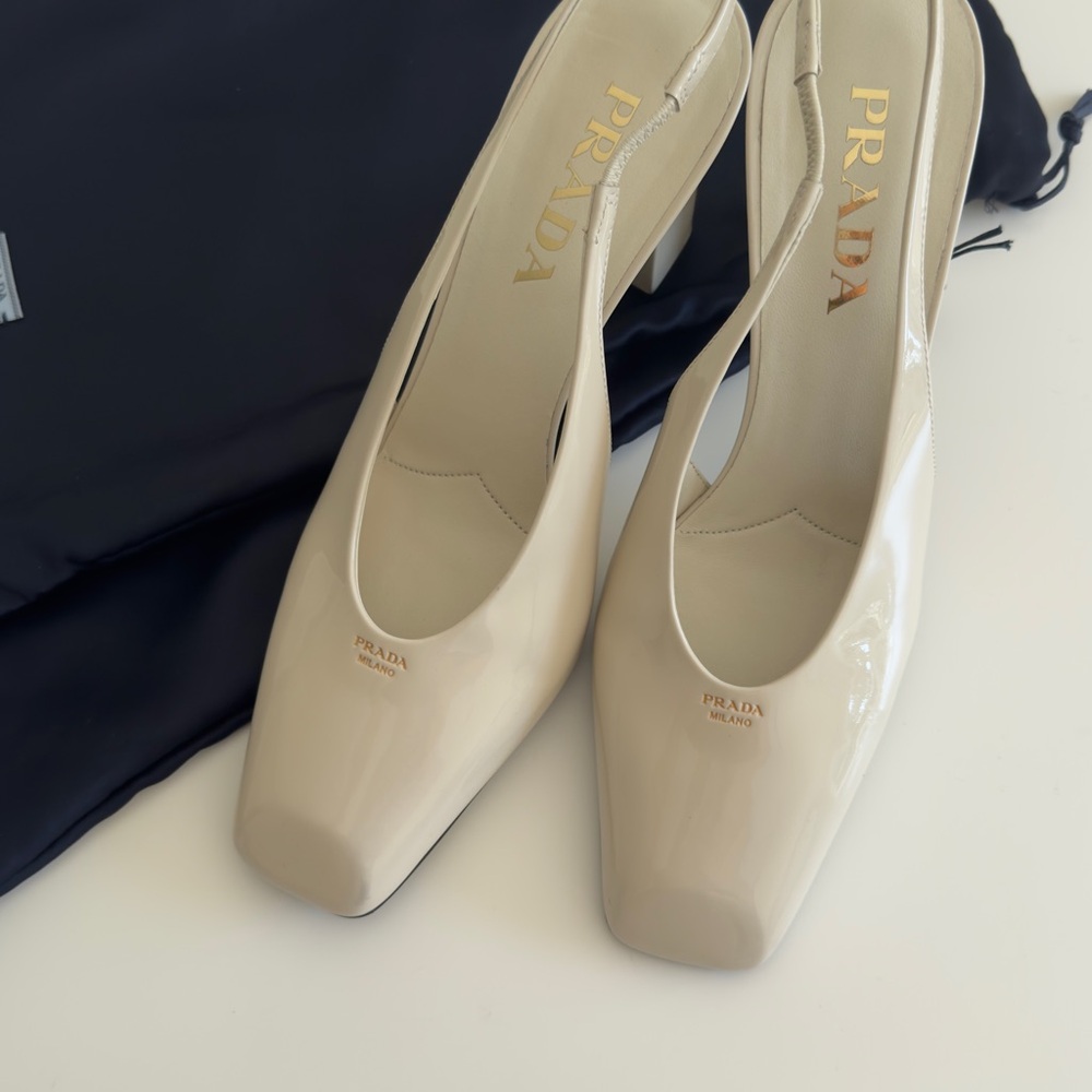 Prada Women's Cream Heels
